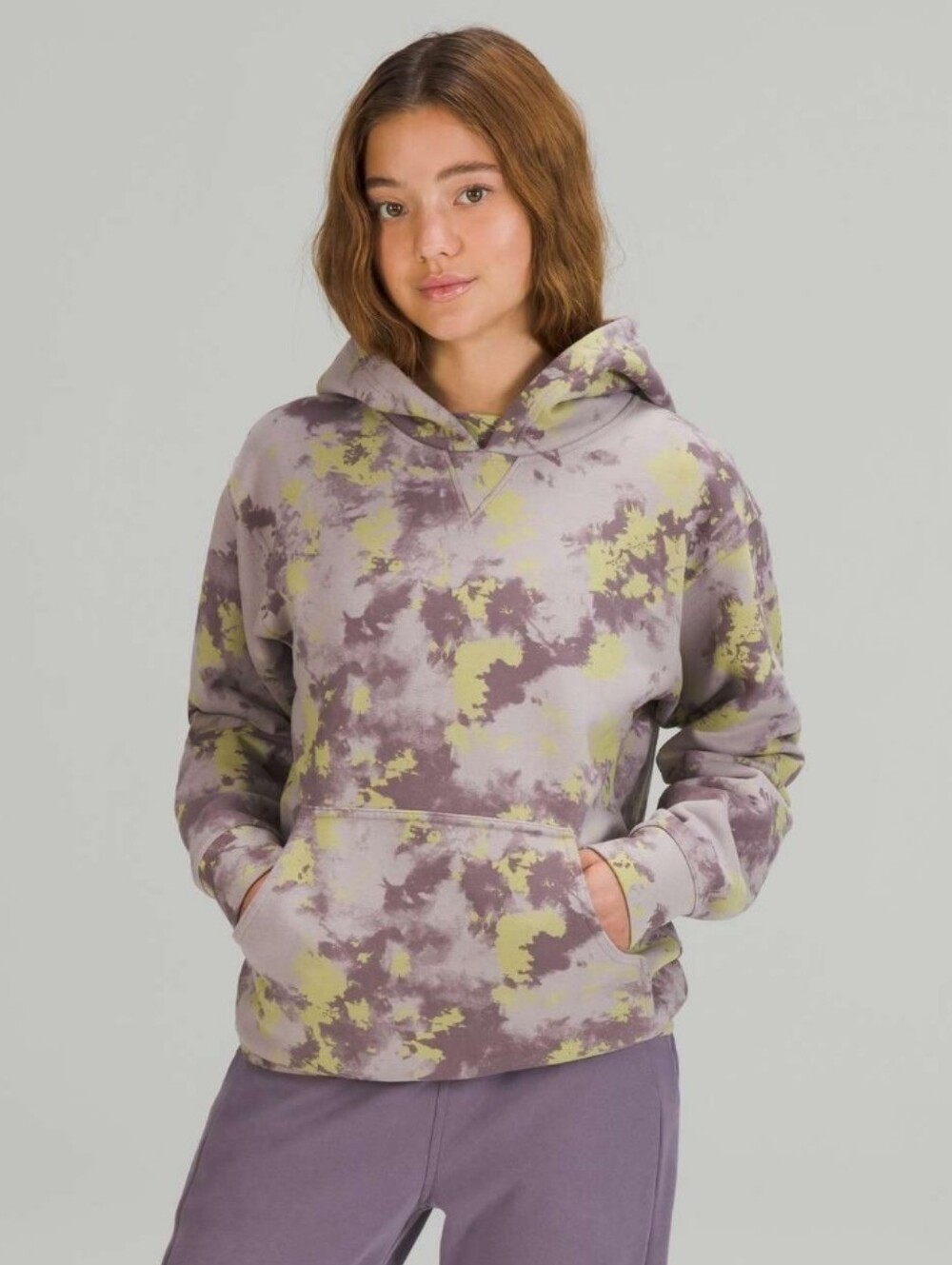 Lululemon All Yours Hoodie Orbital Tie Dye Mauve Grey Multi